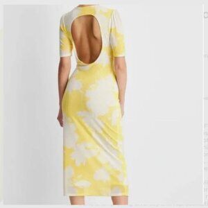 Future Collective Gabriella Kareefa-Johnson Floral Midi Mesh Dress